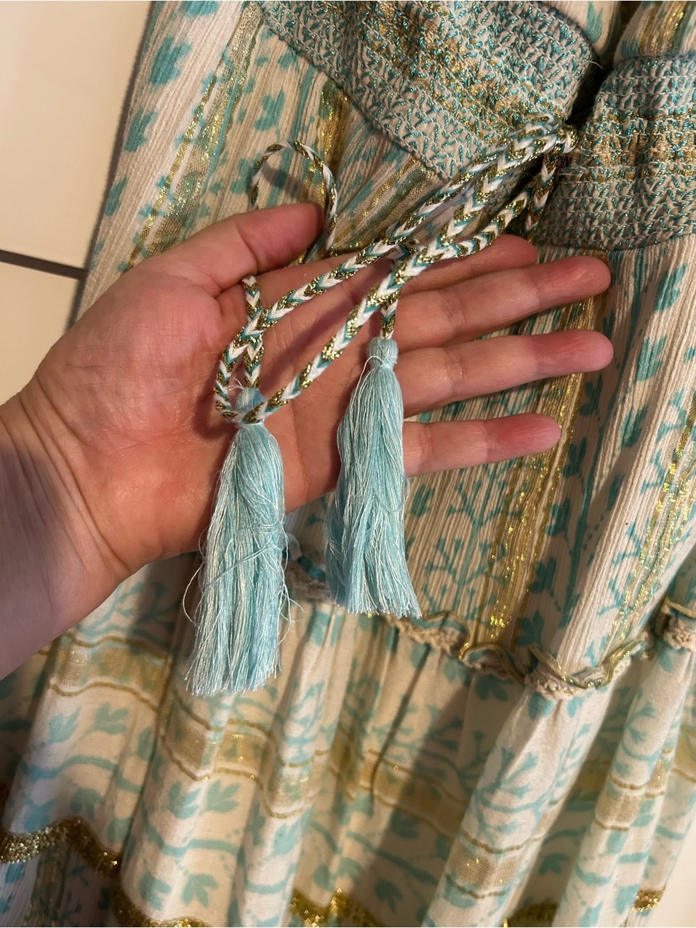 Soft Surroundings Boho Aegean Maxi Maxi Dress Size Large - Picture 4 of 8